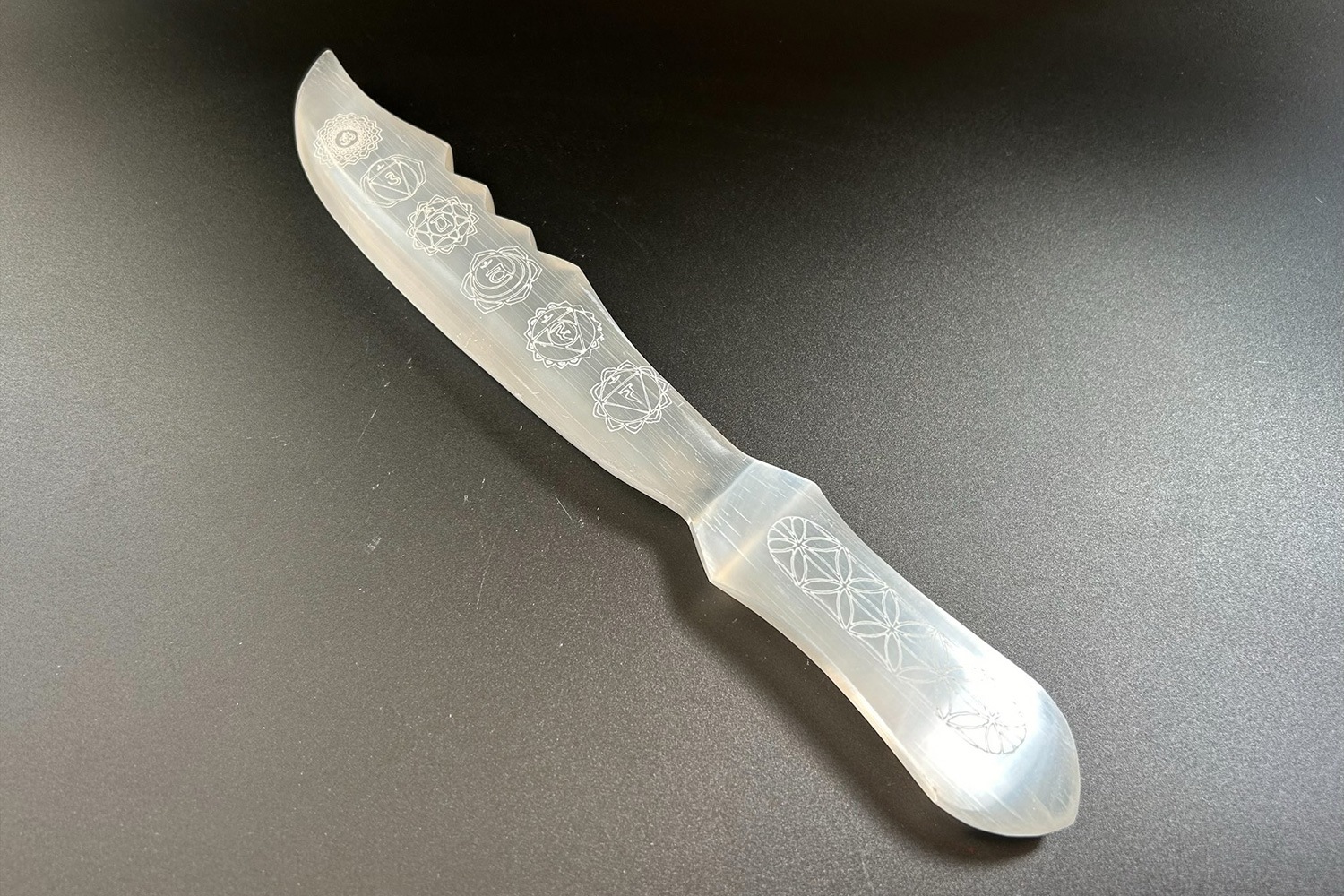 商品の説明必読！∞ 聖母マリアの石♪精神の強力浄化！セレナイト7点