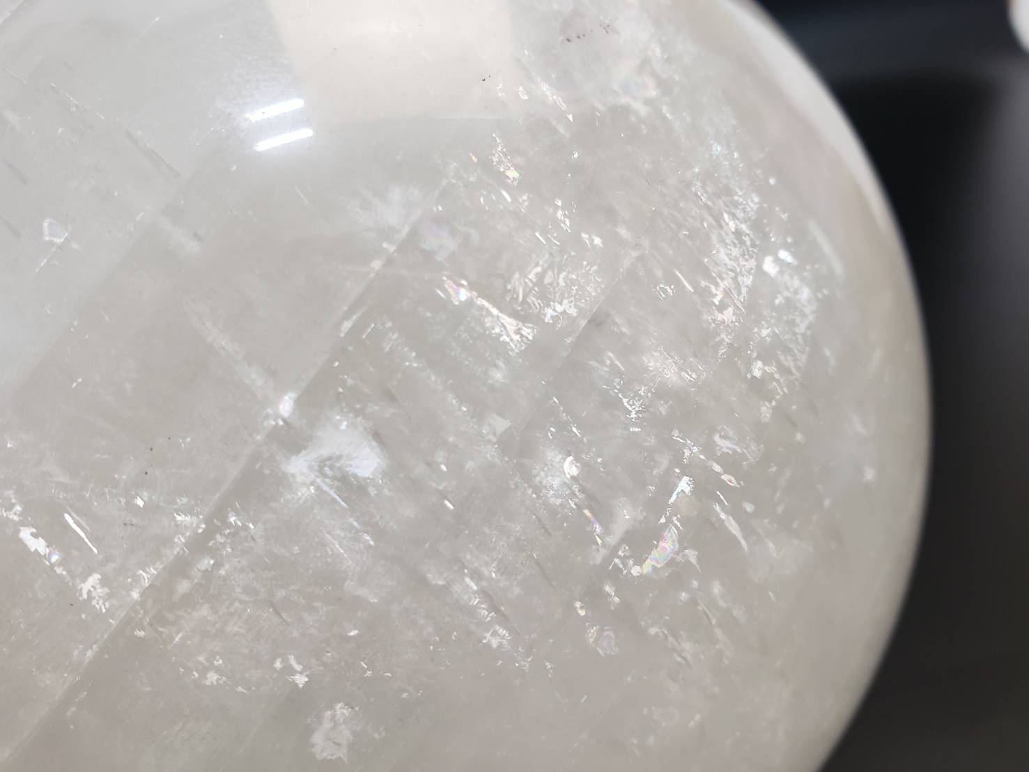 【感情と知性をバランスよく発揮】ホワイトカルサイト 大玉【RA】