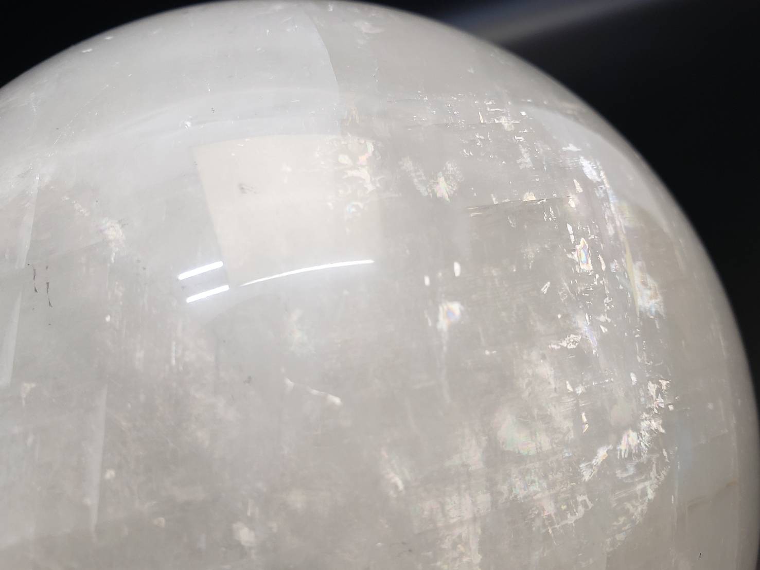 【感情と知性をバランスよく発揮】ホワイトカルサイト 大玉【RA】