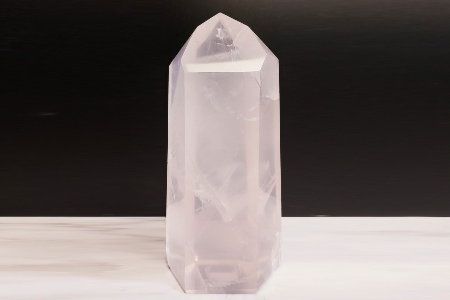 【愛が目覚める、自己愛】ピンクメタモルフォーゼス（クォーツ）　3A ポリッシュポイント 【RA】