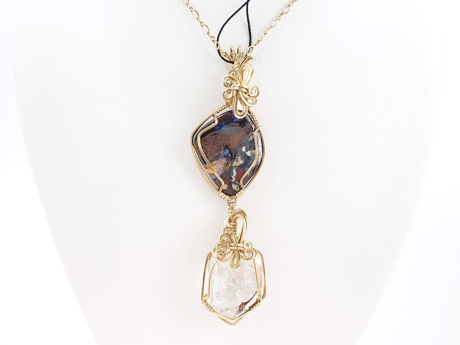 【グランディングする強い生命力】オーストラリアンオパール＆ハーキマーダイヤモンド｜アシュタール