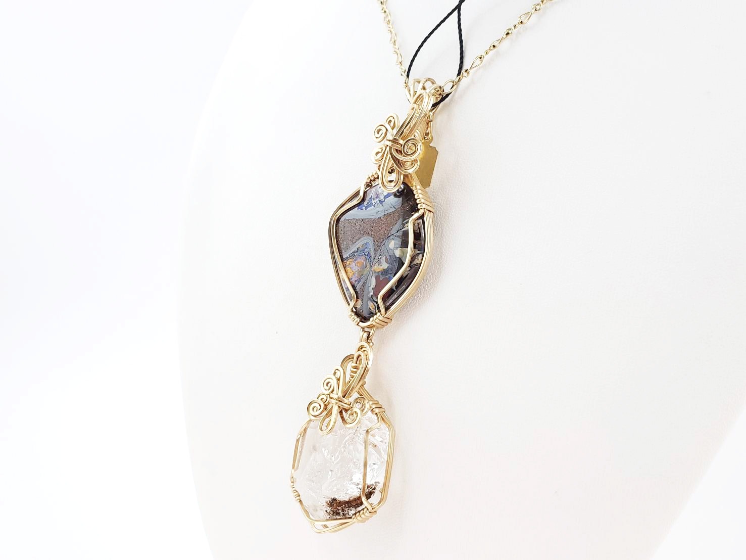 【グランディングする強い生命力】オーストラリアンオパール＆ハーキマーダイヤモンド｜アシュタール