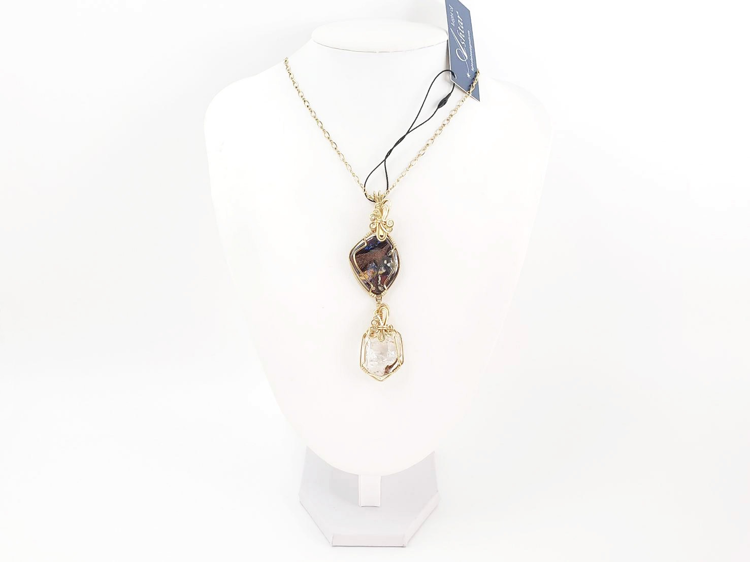 【グランディングする強い生命力】オーストラリアンオパール＆ハーキマーダイヤモンド｜アシュタール