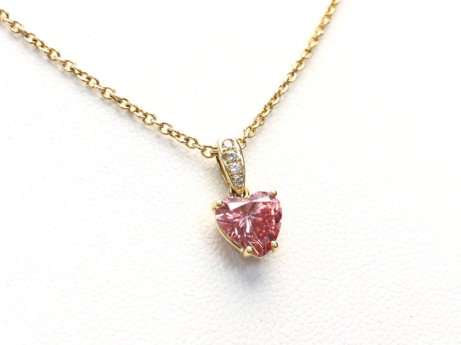 【究極の愛の絆】【愛を成長させる】ピンクダイヤモンド｜ケイトキング 3934 （※18金チェーンとセット）