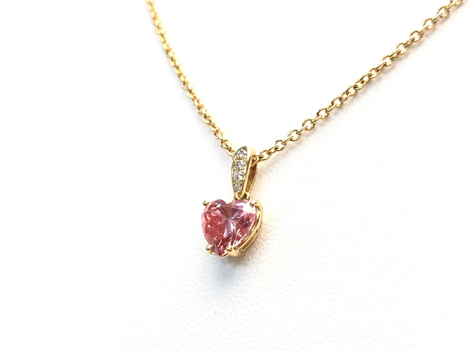 【究極の愛の絆】【愛を成長させる】ピンクダイヤモンド｜ケイトキング 3934 （※18金チェーンとセット）