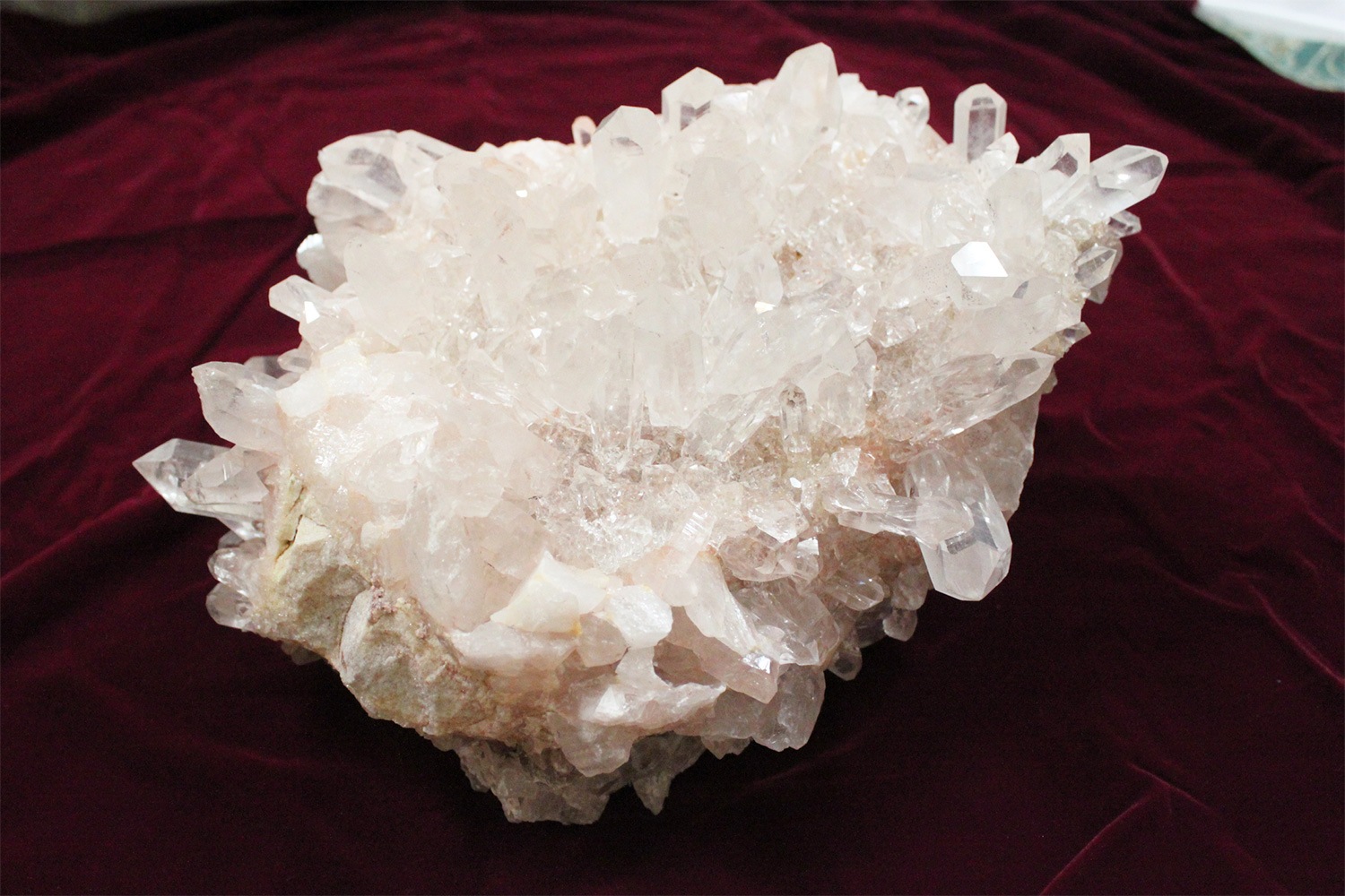 【穏やかな愛】【9.6kg】ヒマラヤピンククォーツ ビッグクラスター【RA】