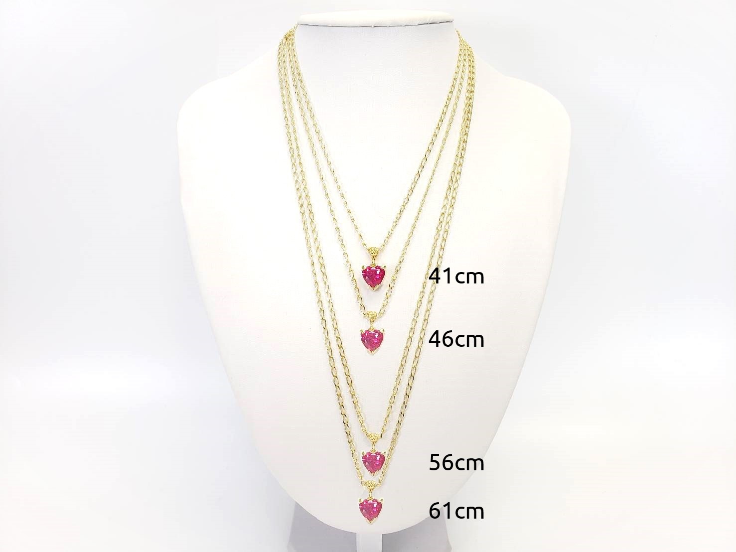 ゴールドチェーン　約41cm～約56cm ケイトキング（16～22インチ）※オプションからチェーンの長さを選べます