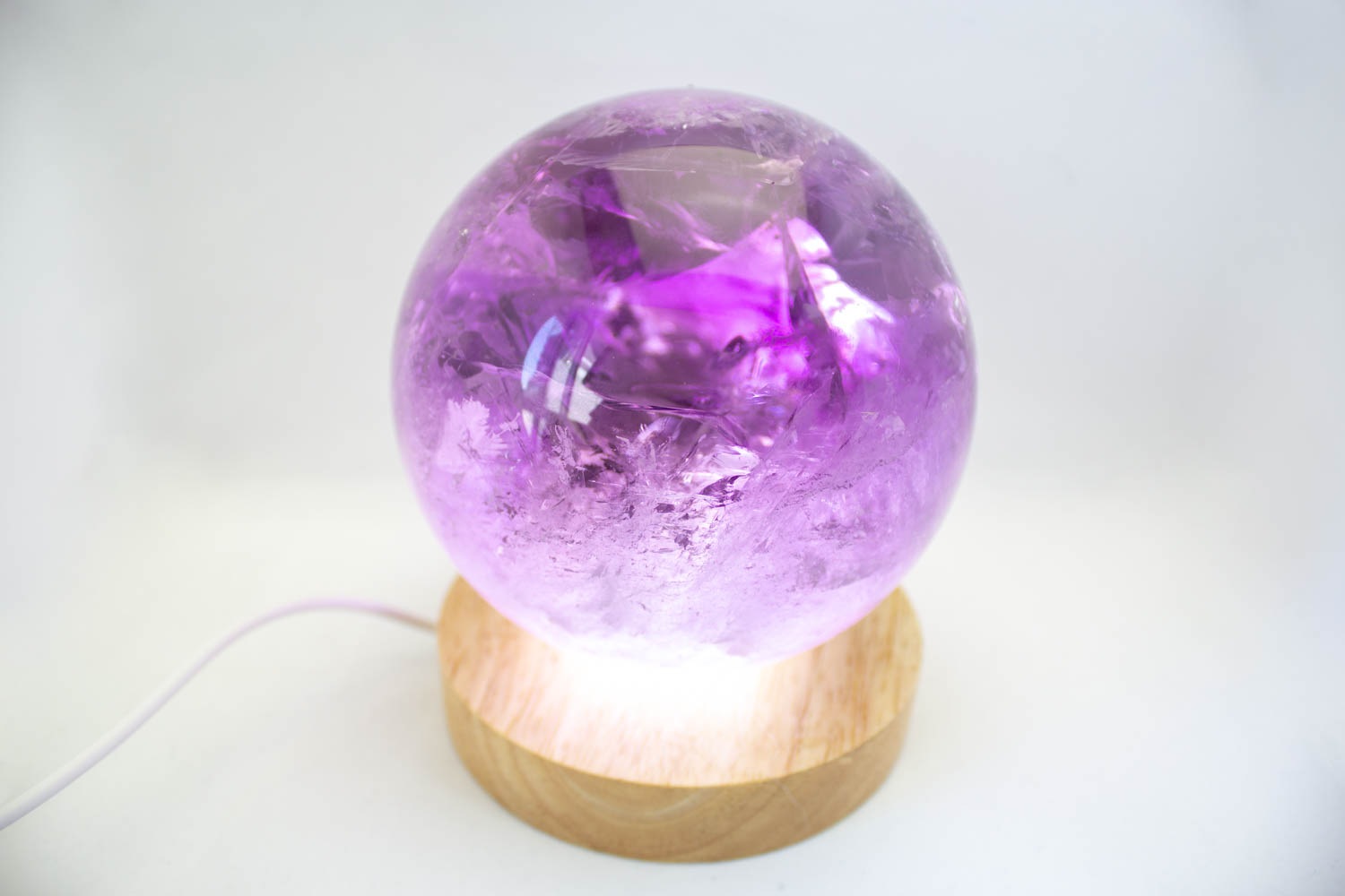 LED木製台座 10×2㎝電球色