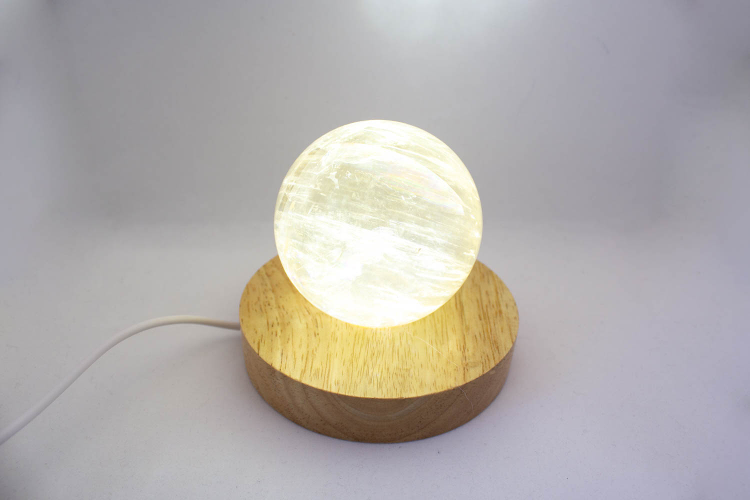 LED木製台座 10×2㎝電球色