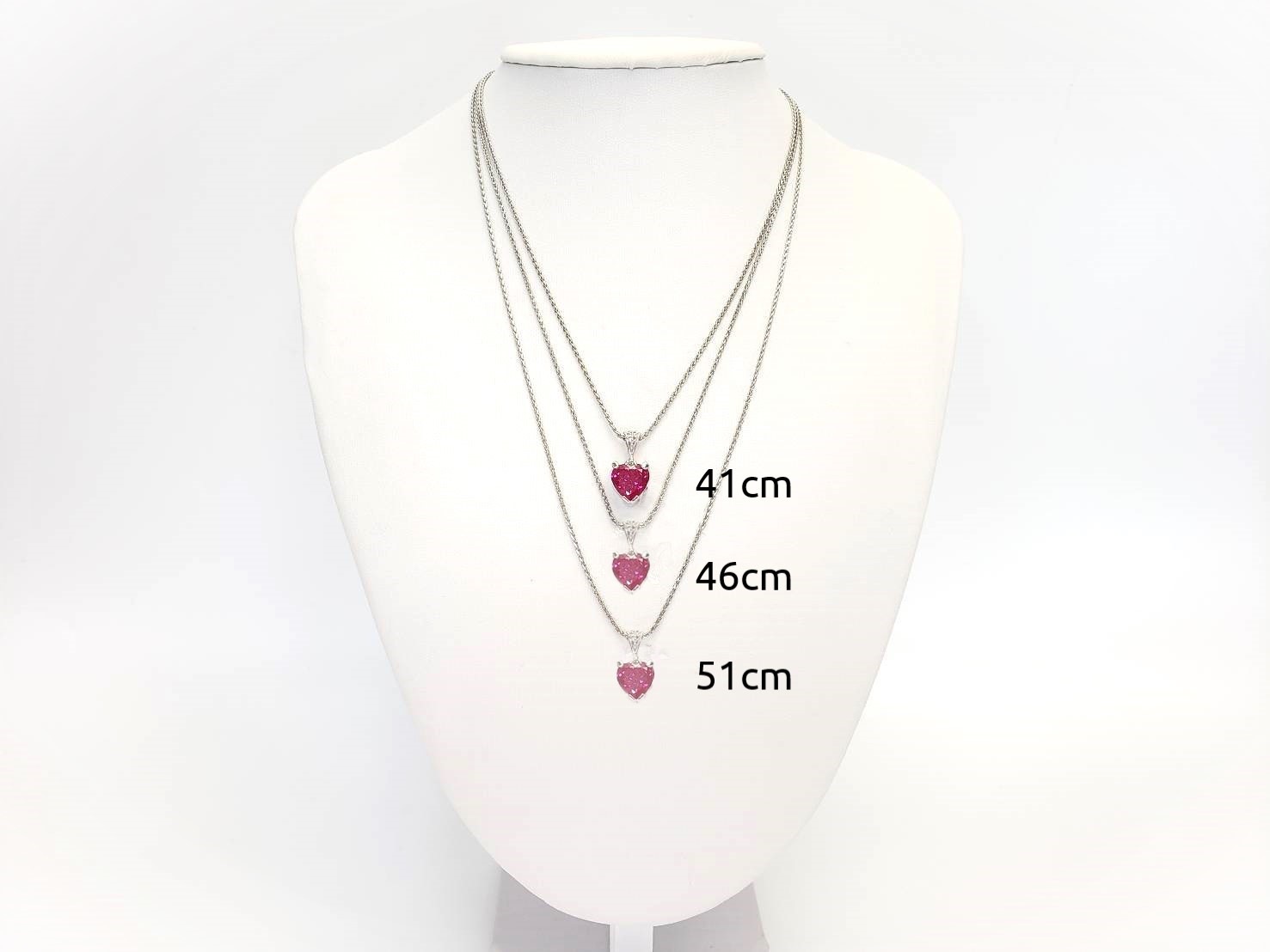 【細めタイプ】◆シルバーチェーン約41cm～51cm ケイトキング（16～20インチ）※オプションからチェーンの長さを選べます