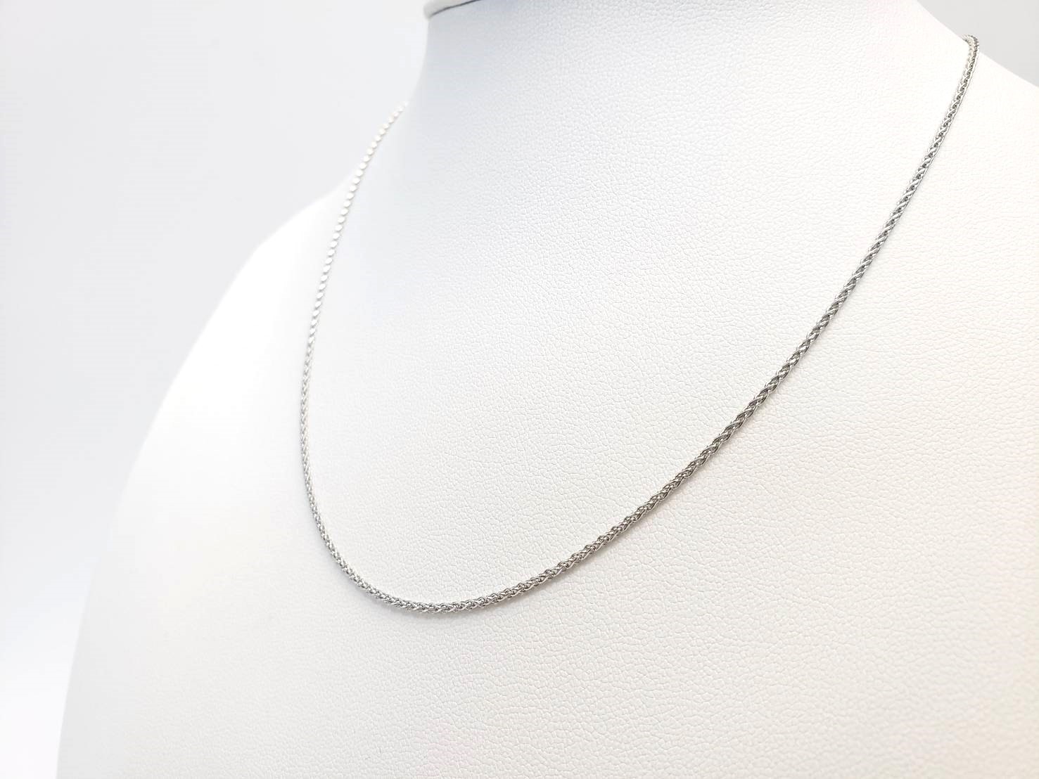 【細めタイプ】◆シルバーチェーン約41cm～51cm ケイトキング（16～20インチ）※オプションからチェーンの長さを選べます