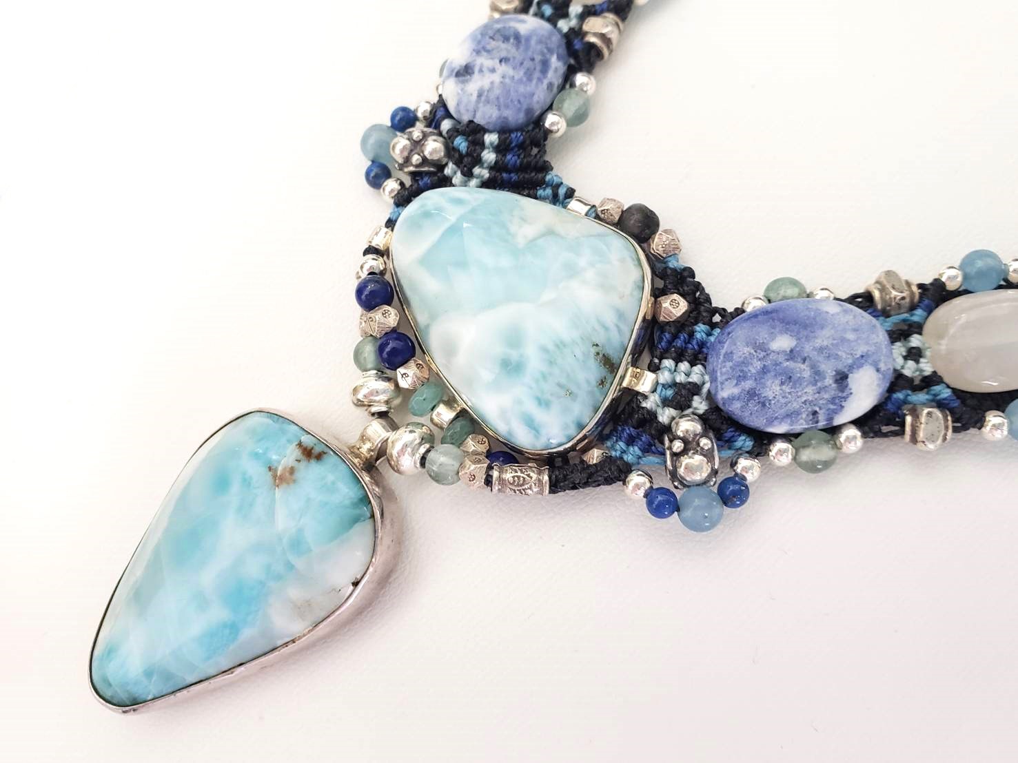 【ガイアの導き】イーシャ（ラリマー・ソーダライト・ブルームーンストーン）