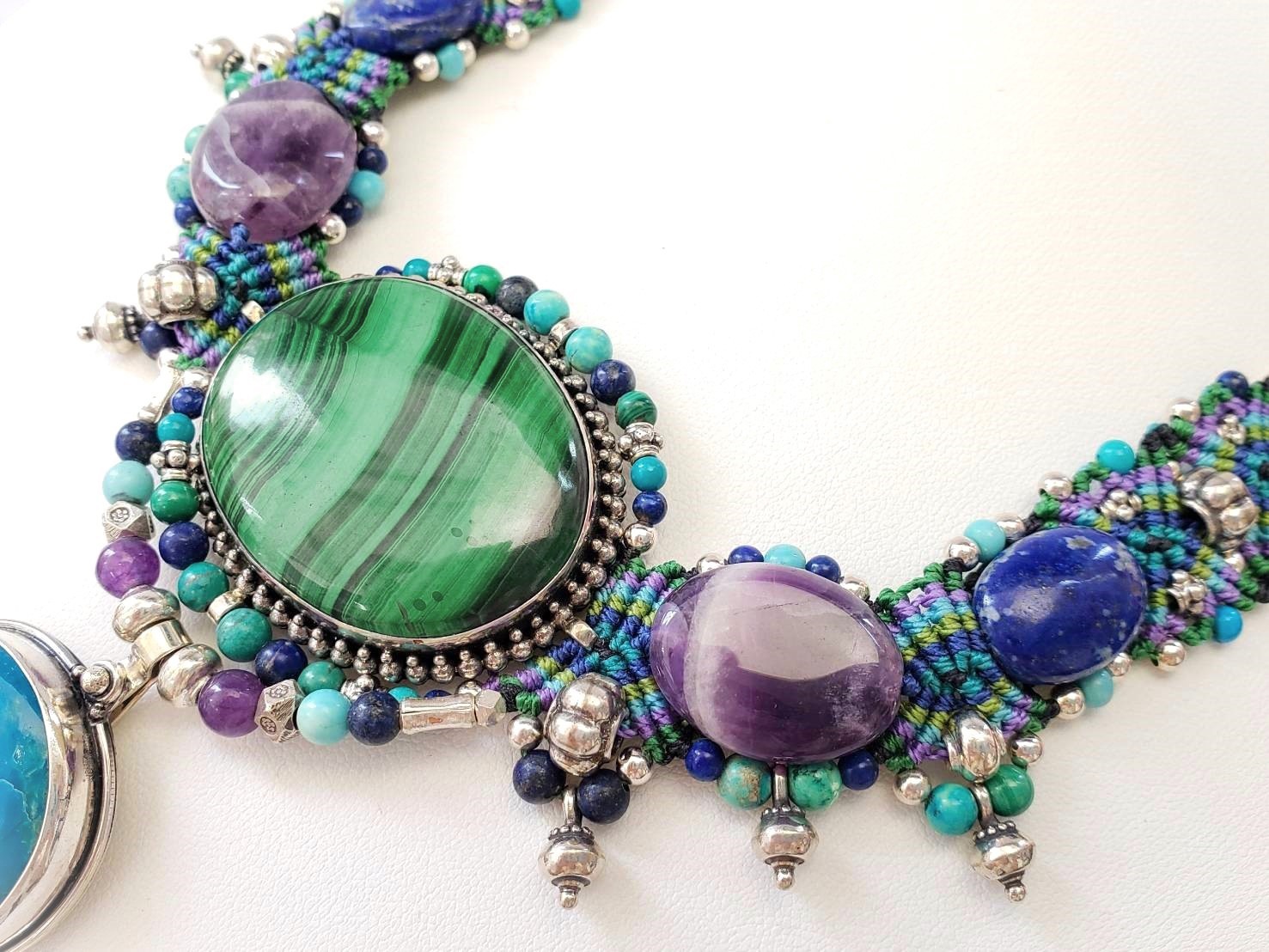 【希望の風】イーシャ(マラカイト・ブルーオパール・アメジスト)