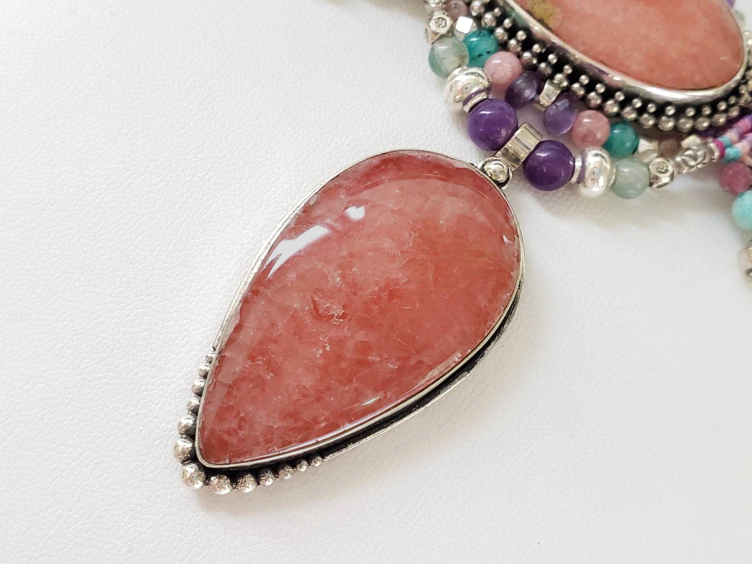 【虹色の橋】イーシャ(インカローズ・パール・アマゾナイト)