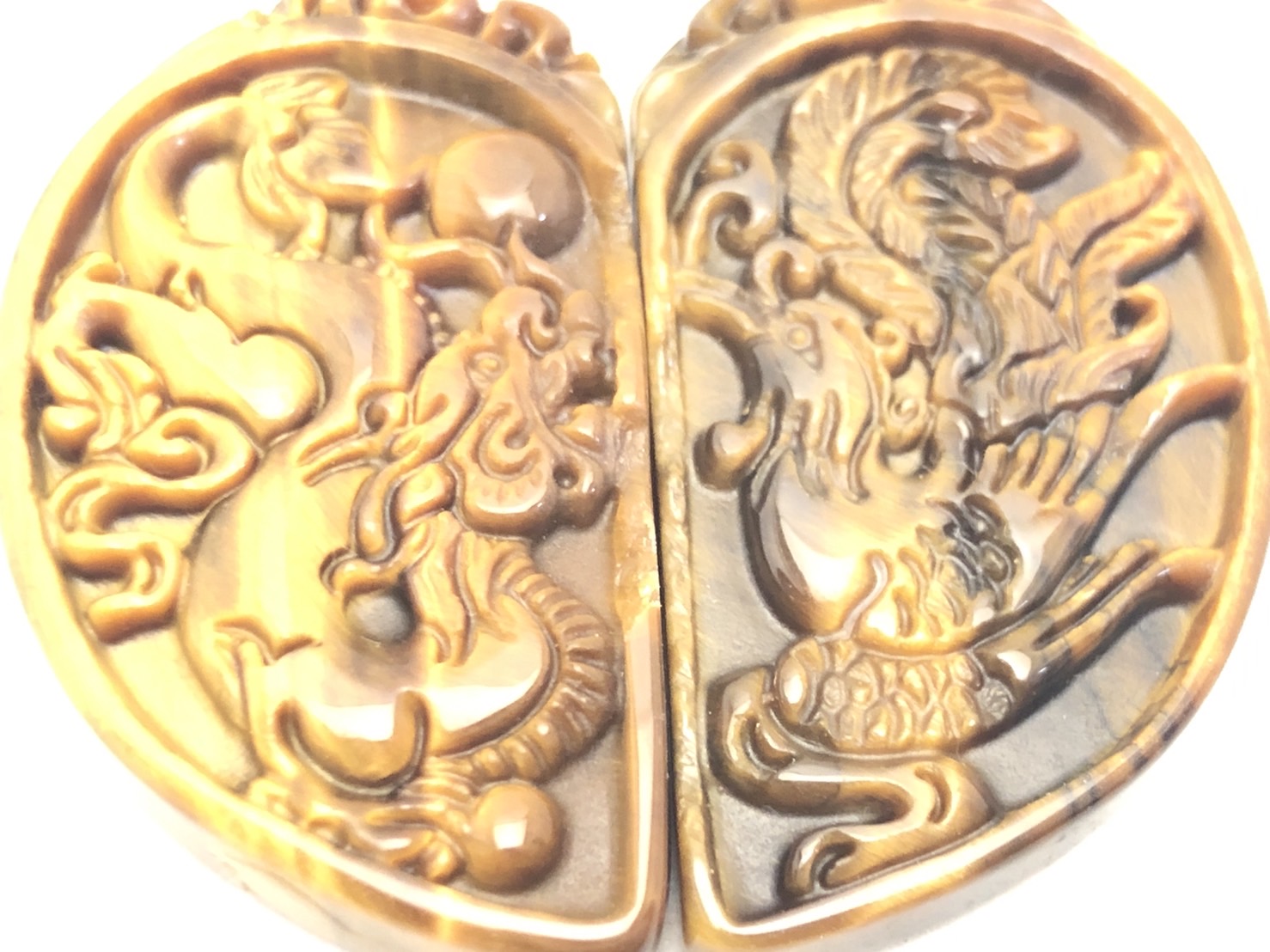 【新たな挑戦と成功】タイガーアイ ドラゴン＆フェニックス セット