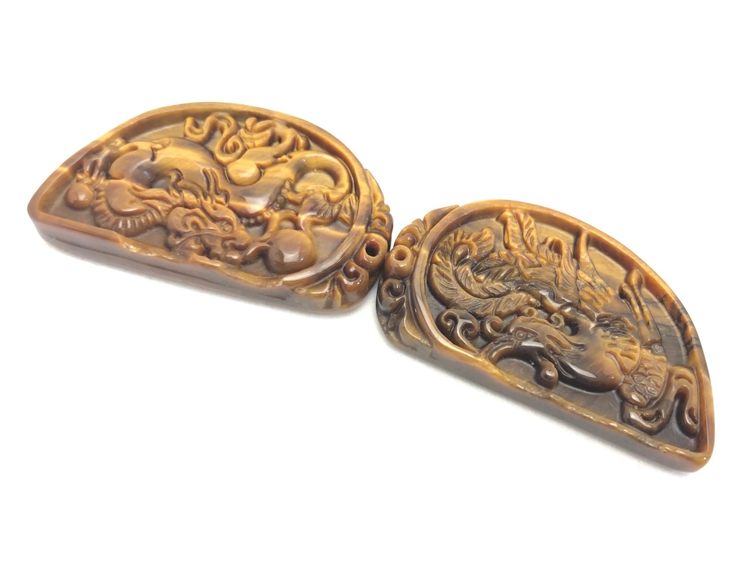 【新たな挑戦と成功】タイガーアイ ドラゴン＆フェニックス セット