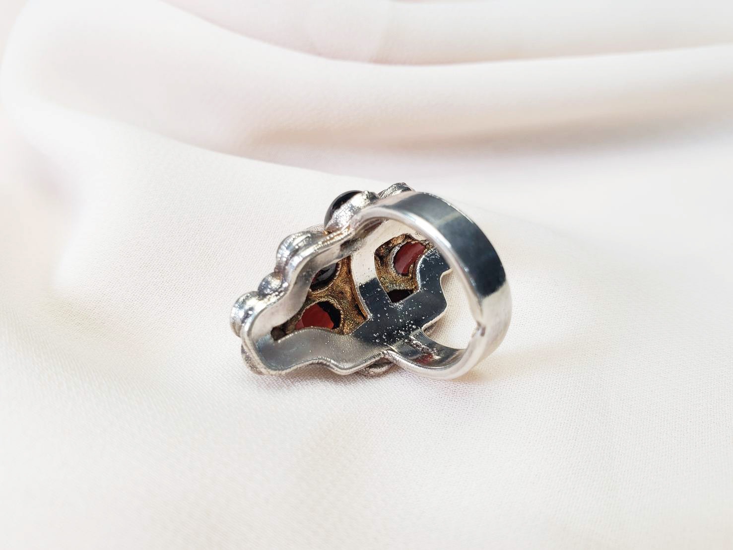 【絶大な信頼】ブラックパール ロードライトガーネット 他 リング