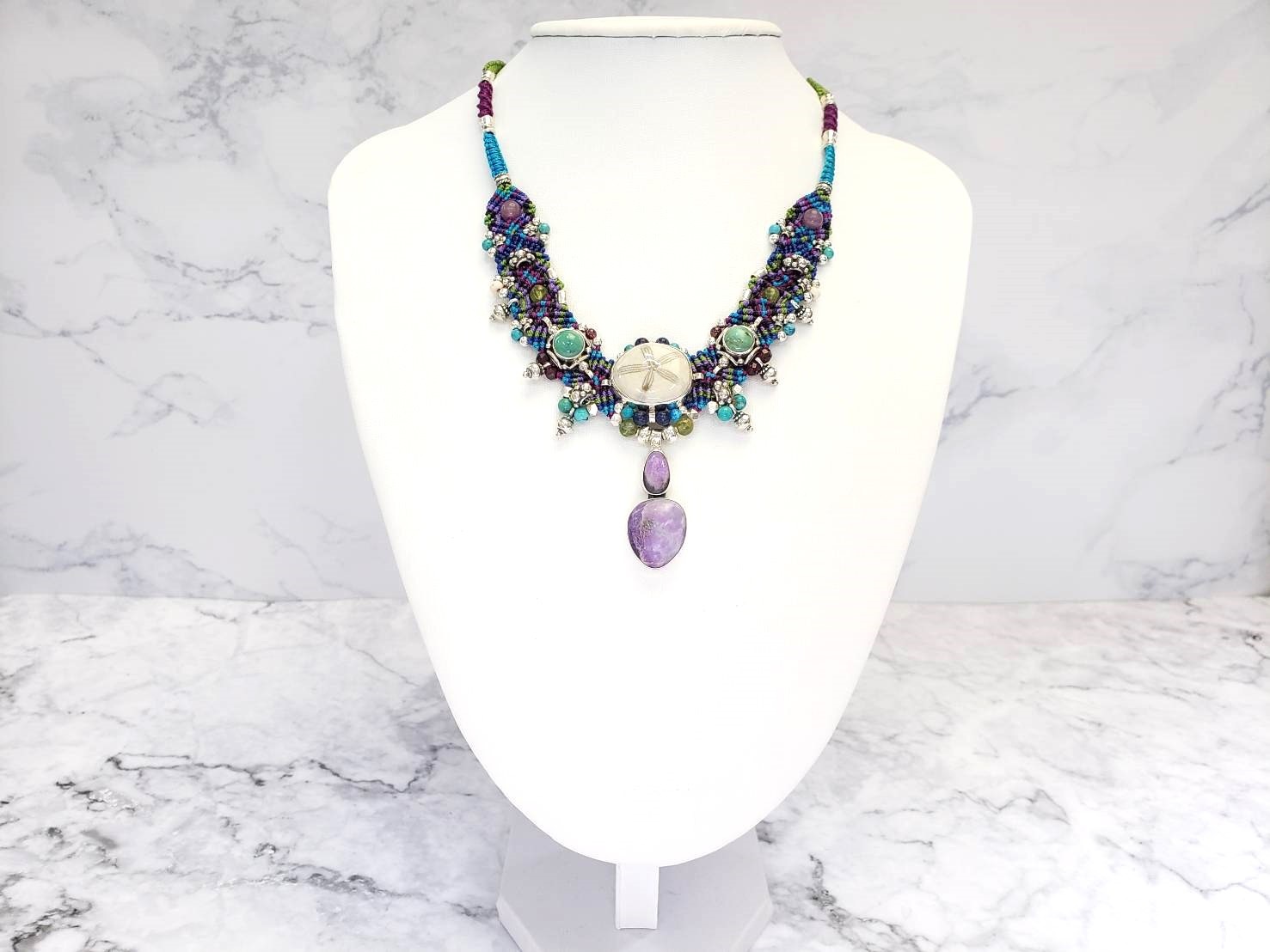 【封印が解かれる】イーシャ(ウニの化石・チャロアイト・ターコイズ)