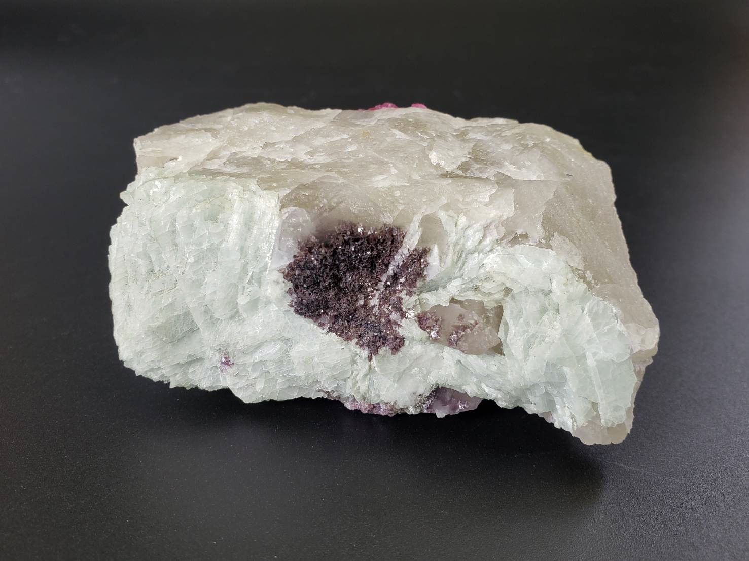 【愛と豊かさの道へ・高次元と繋がる・純粋無垢な愛】レッドトルマリン・イン・クォーツ&ブルーマイカ