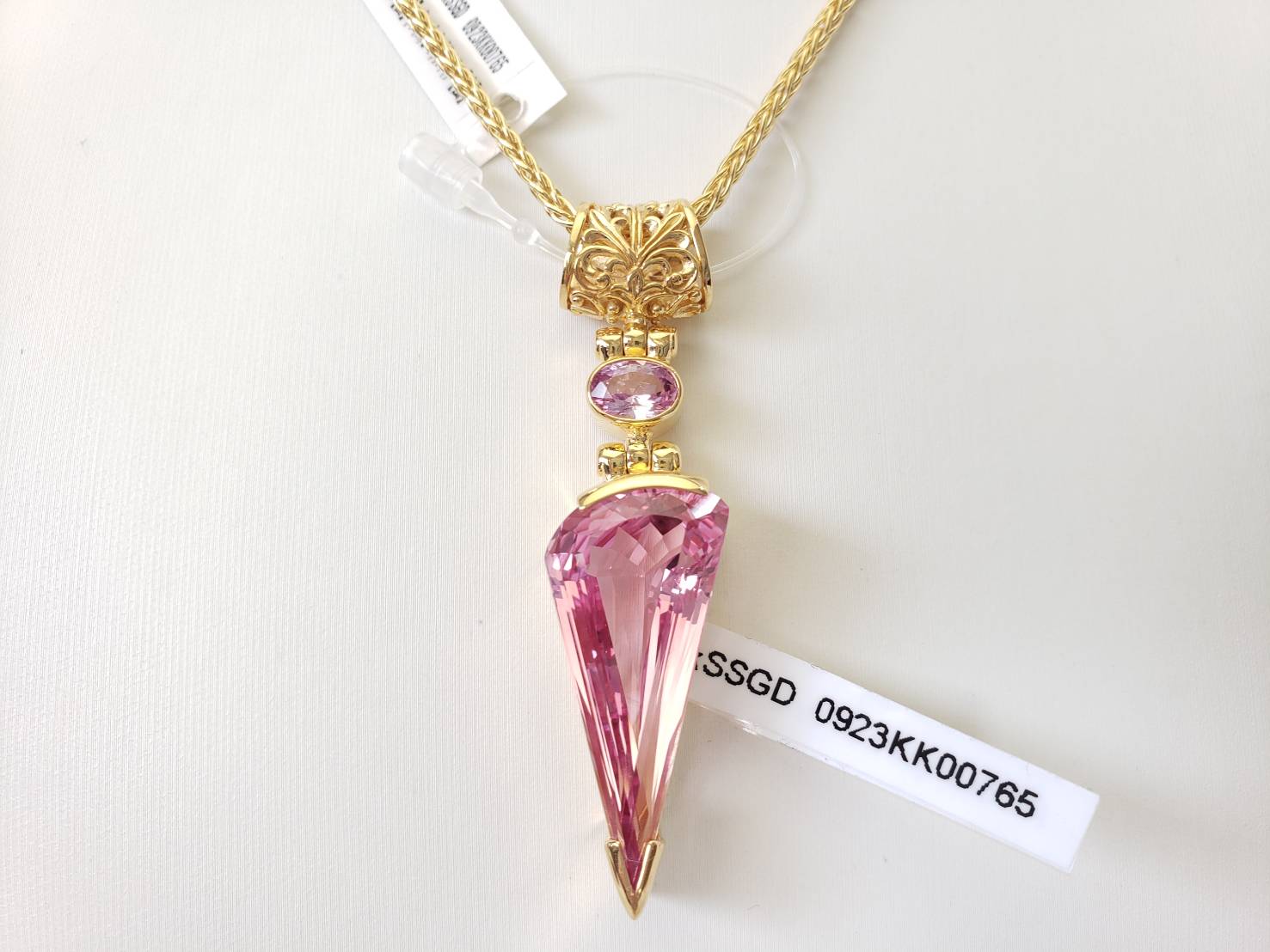 ケイトキングジュエリー インペリアルピンクサファイア ペンダント 愛情と知恵】【無条件の愛】インペリアルピンクサファイア