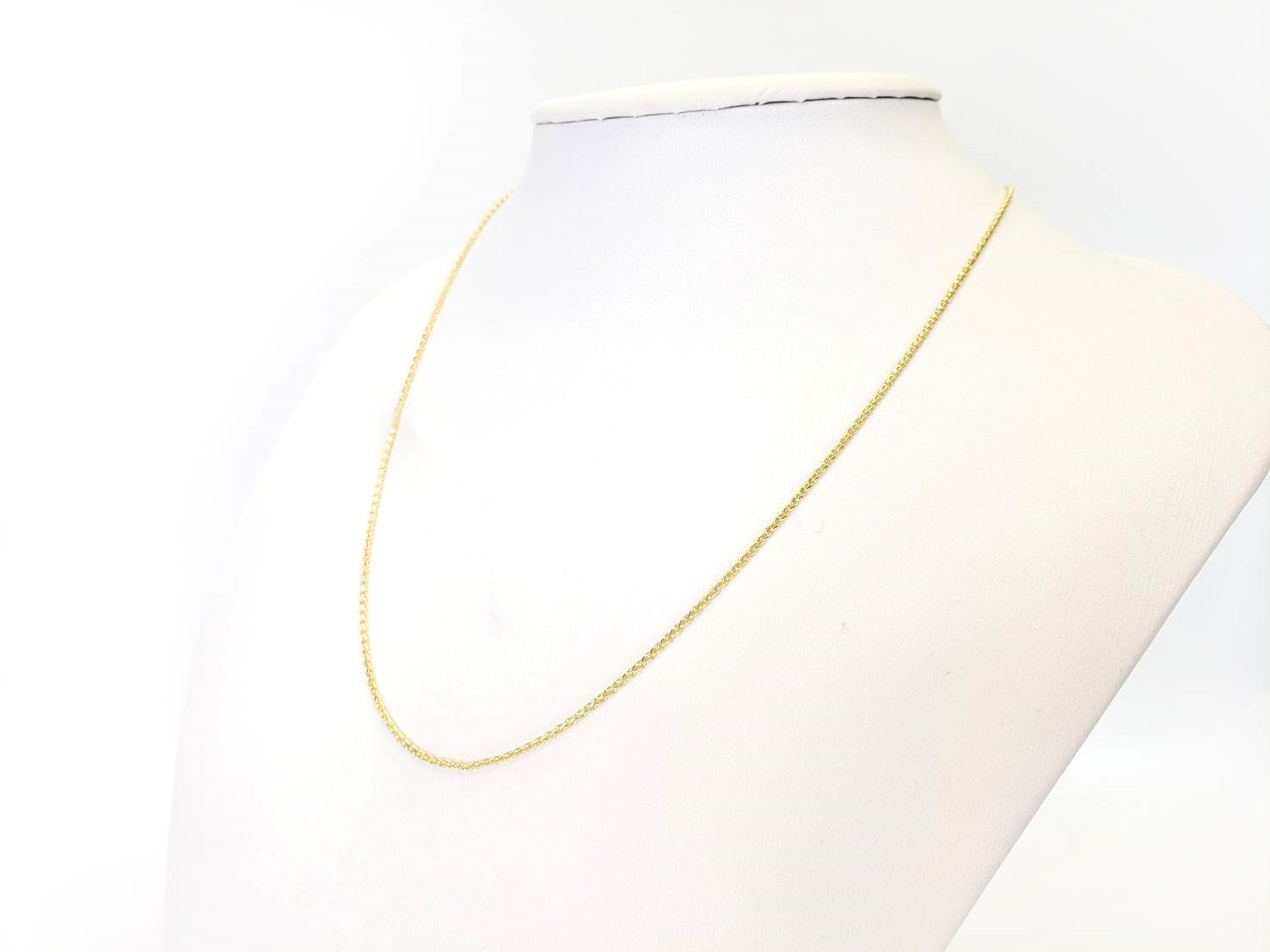 【細めタイプ】◆ゴールドチェーン約41cm～約51cm ケイトキング（16～20インチ）※オプションからチェーンの長さを選べます