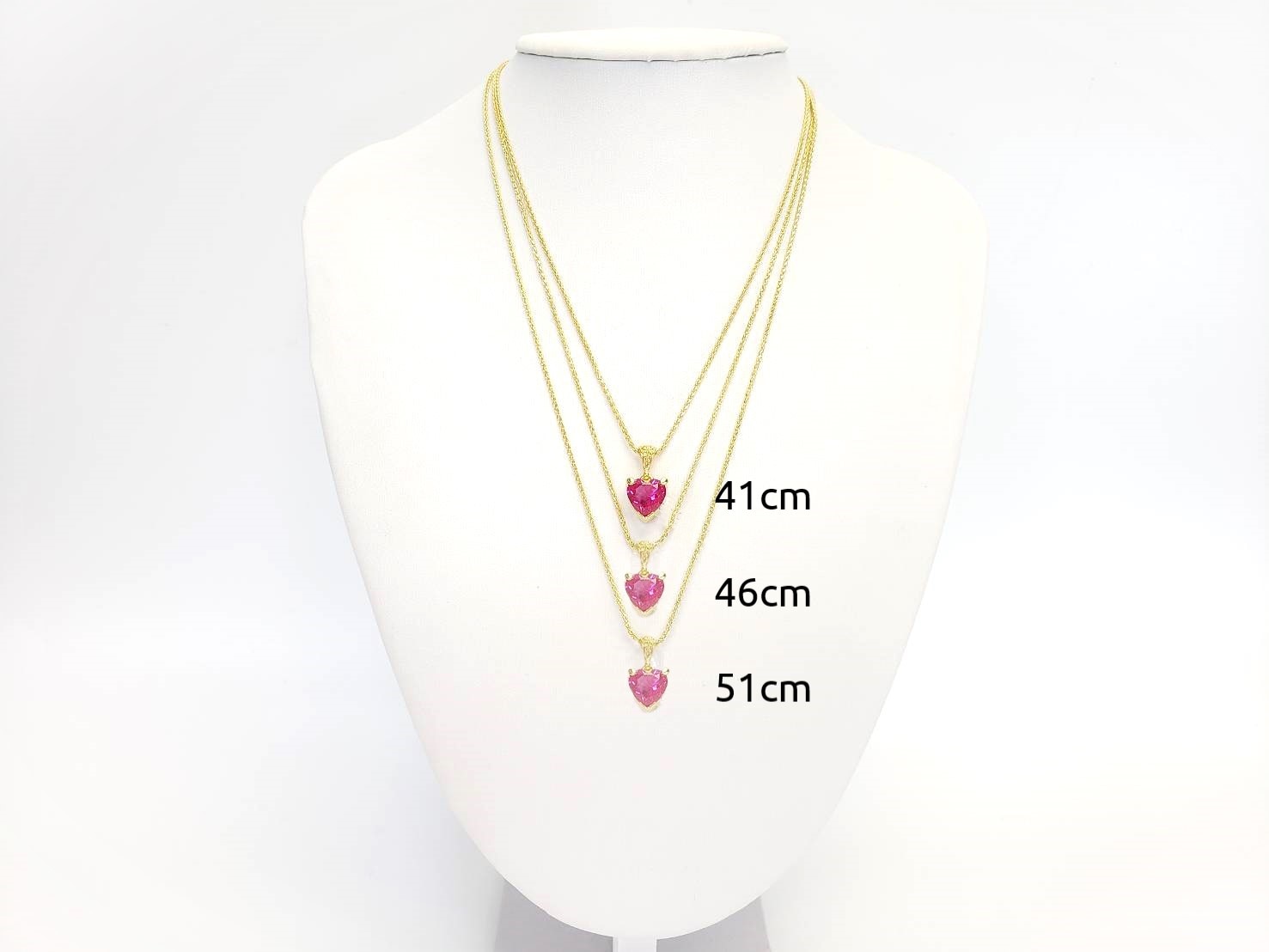 【細めタイプ】◆ゴールドチェーン約41cm～約51cm ケイトキング（16～20インチ）※オプションからチェーンの長さを選べます