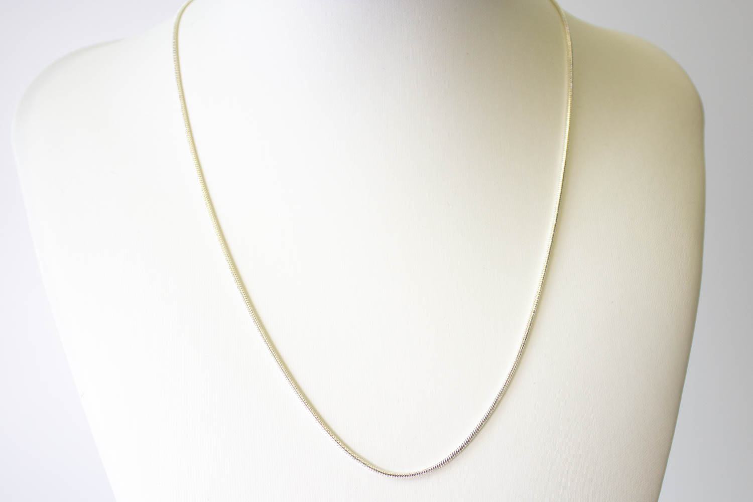シルバーチェーン 約45～50cm (細)