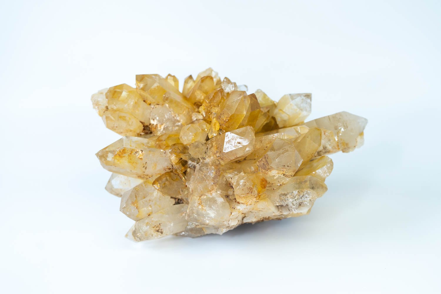 定価12万円　レムリアンクォーツ クラスター レインボー入り 宇宙＆地球意識】ゴールデンレムリアンクォーツクリスタル