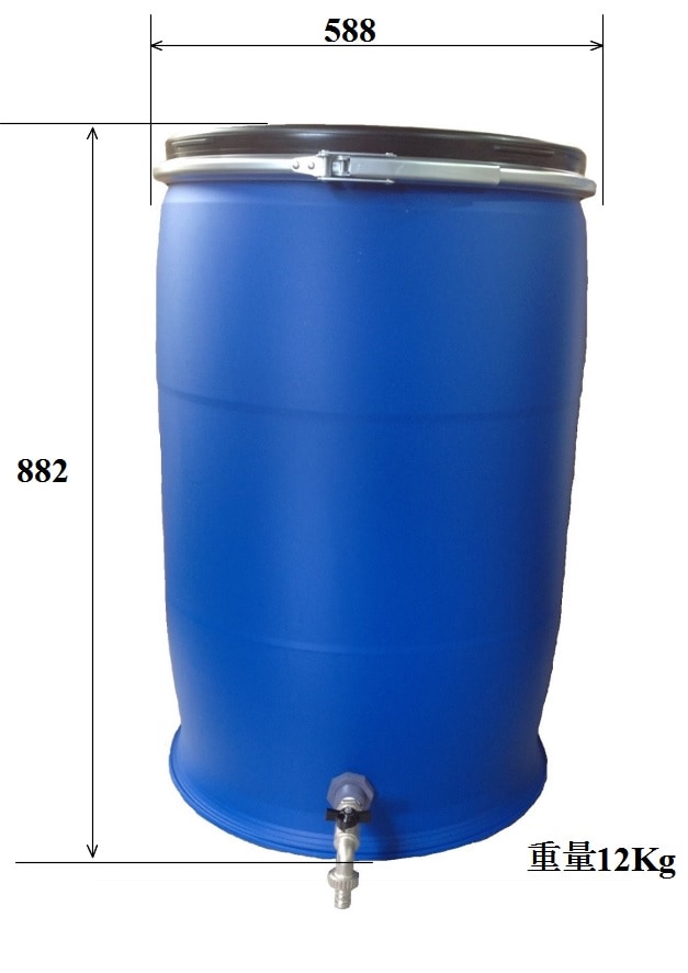 雨水タンク160L青ロゴ、コック付き、送料無料 コック付水缶の商品一覧