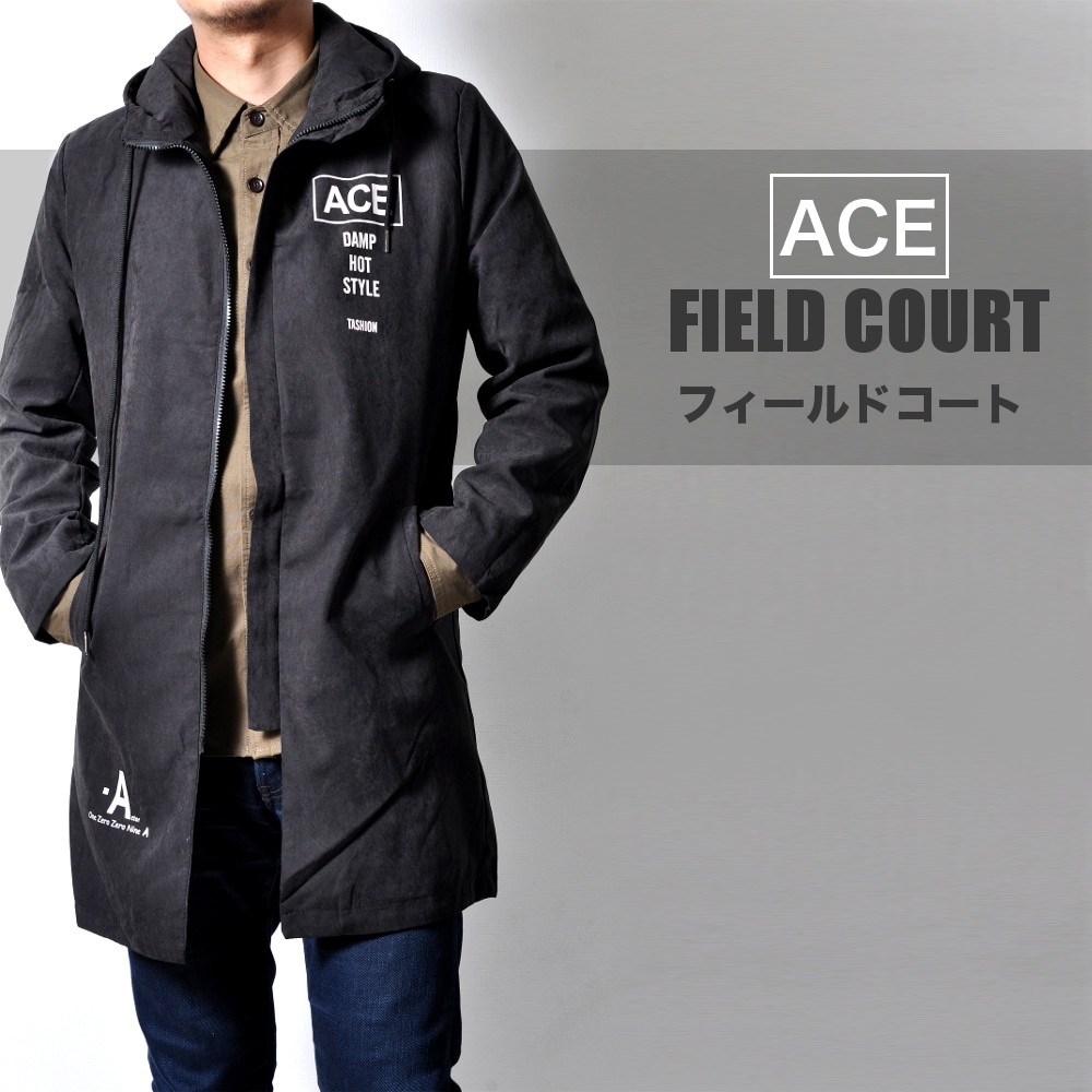フード付 フィールドコート フェイクスエード調 #T759