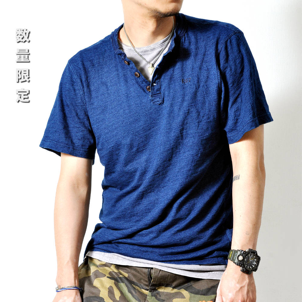 ヘンリーネック 半袖シャツ #TA170