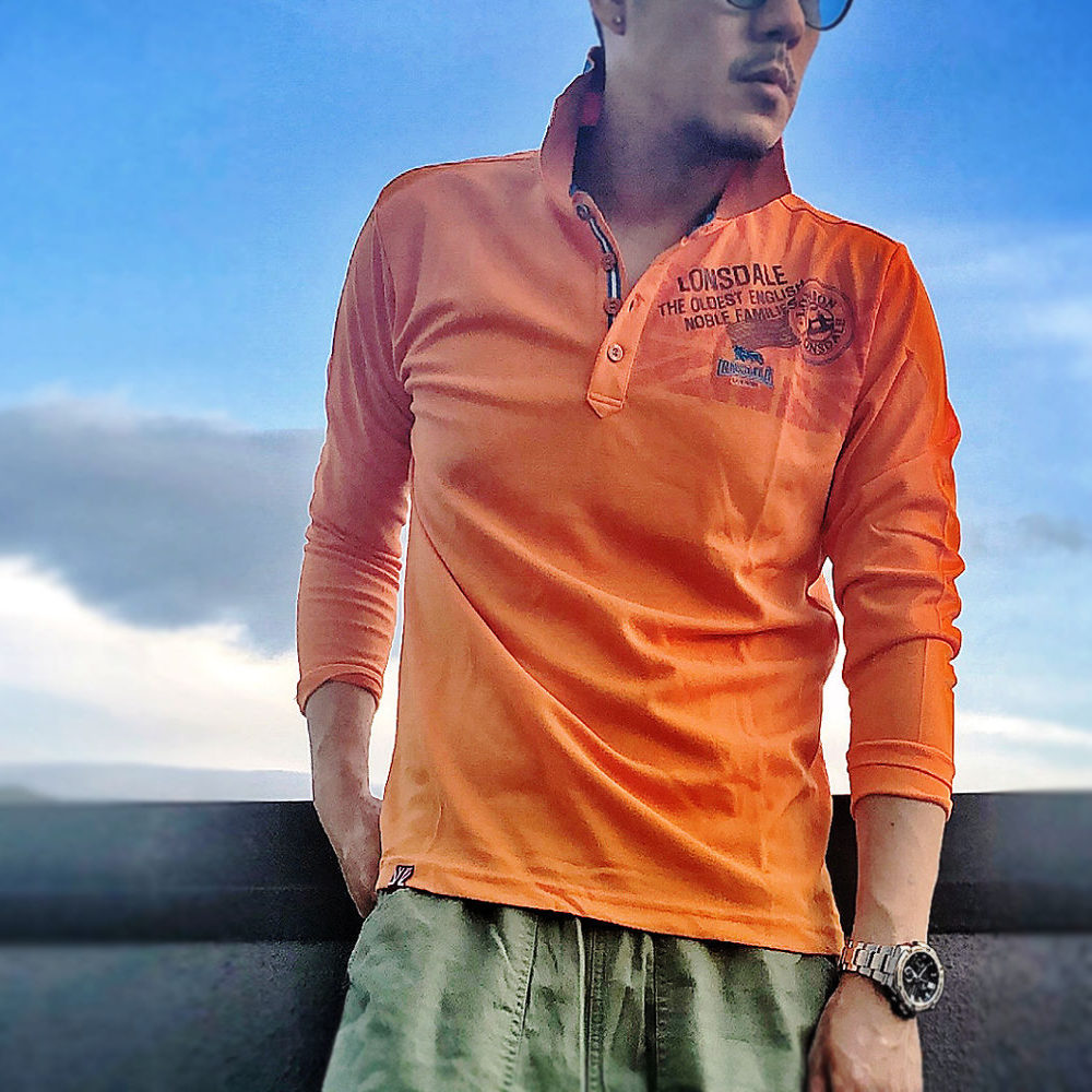 長袖ポロシャツ ビビットカラー #TP42 | TOPS/トップス,POLO SHIRT