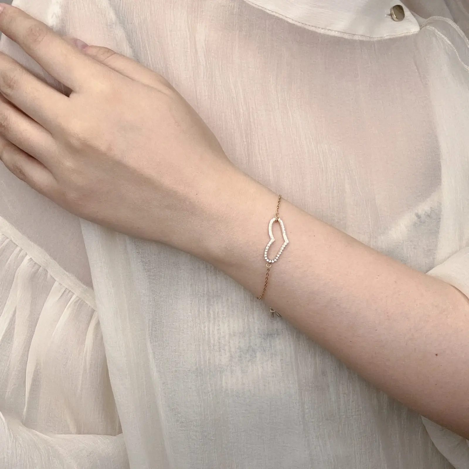 sw open heart bracelets