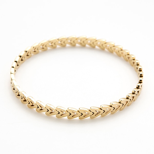 Eternity heart bangle