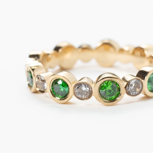 Stone eternity ring