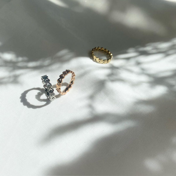 open heart eternity ring