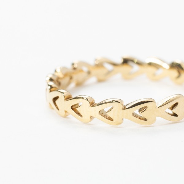 open heart eternity ring Thin