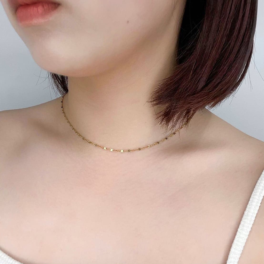 Flower chain necklace