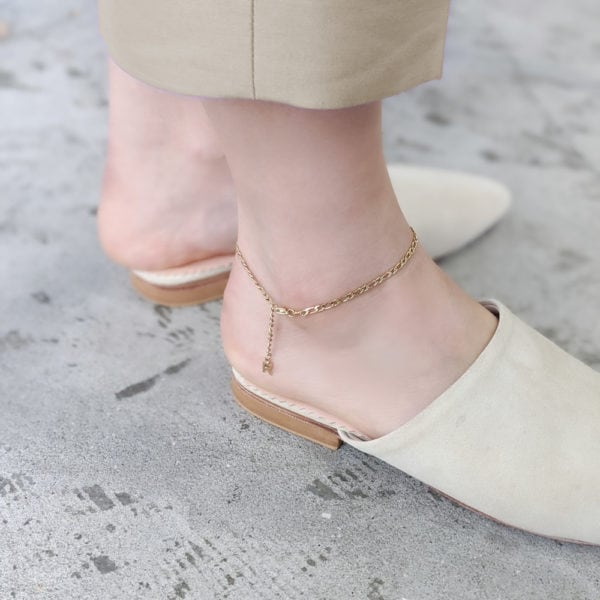 Simple chain anklet