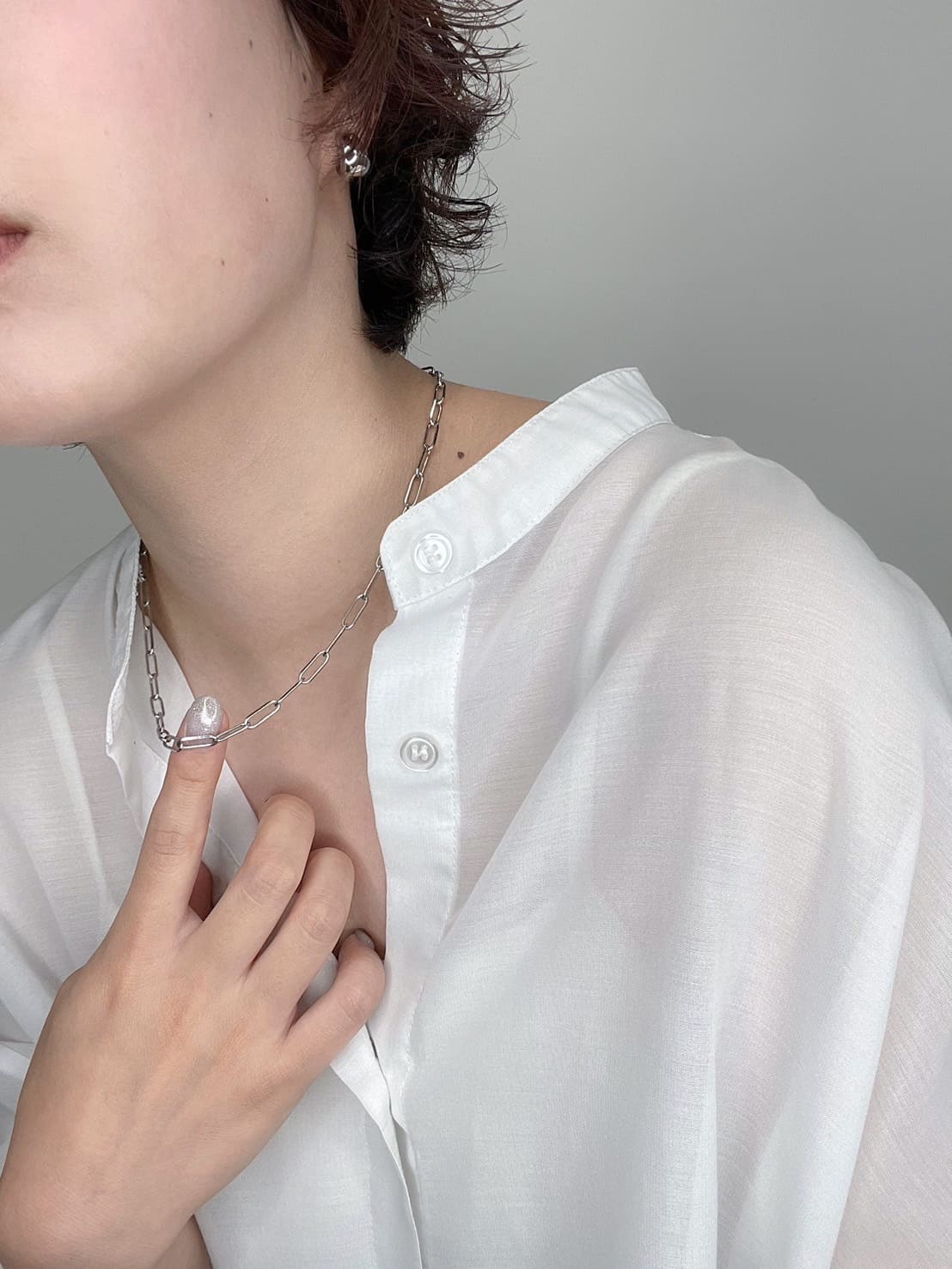 Square chain necklace
