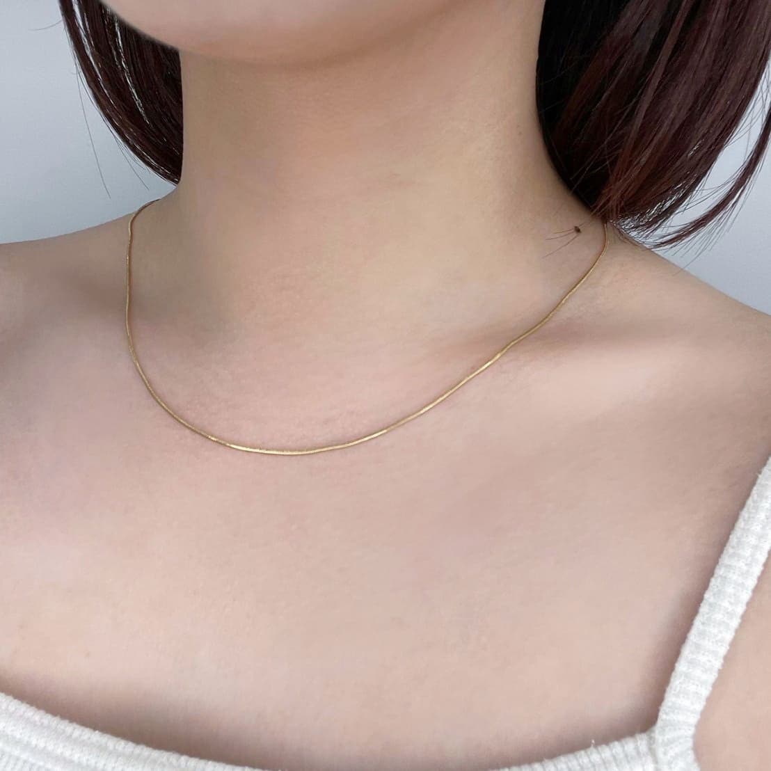 extra fine snake chain necklace