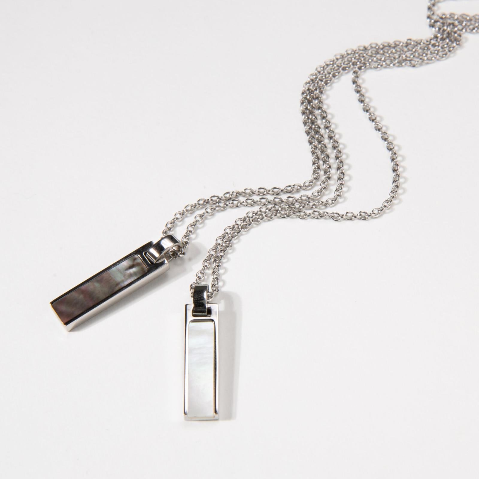 Square shell necklace