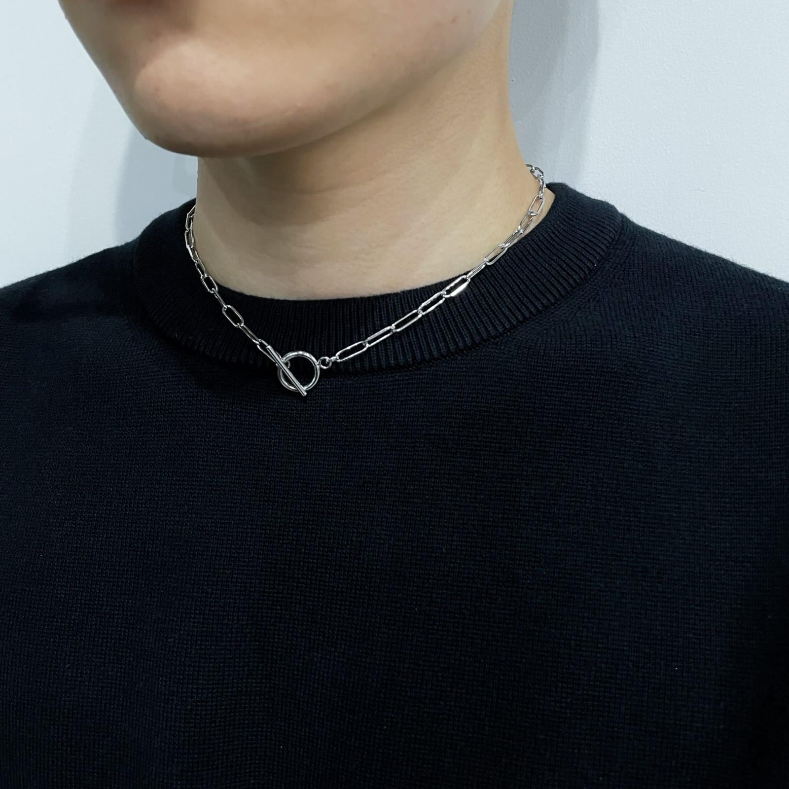 Square chain necklace