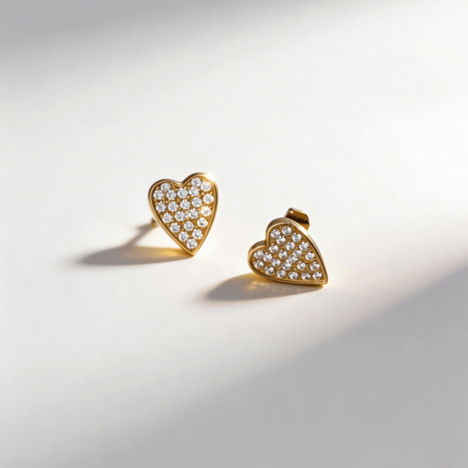 sw heart stud pierce
