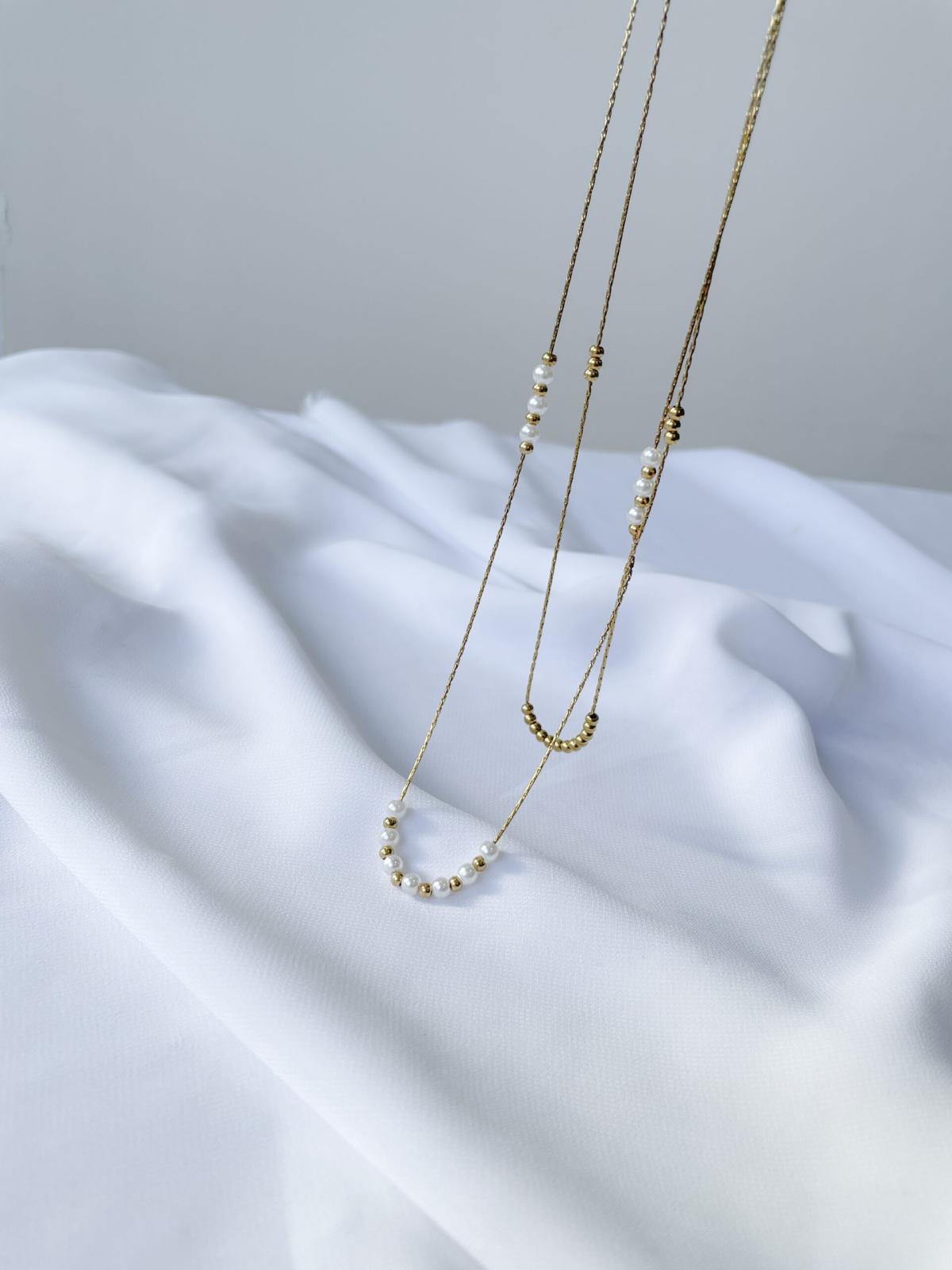 2strand pearl necklace