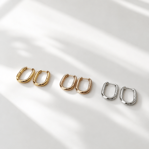 oval mini hoop pierce