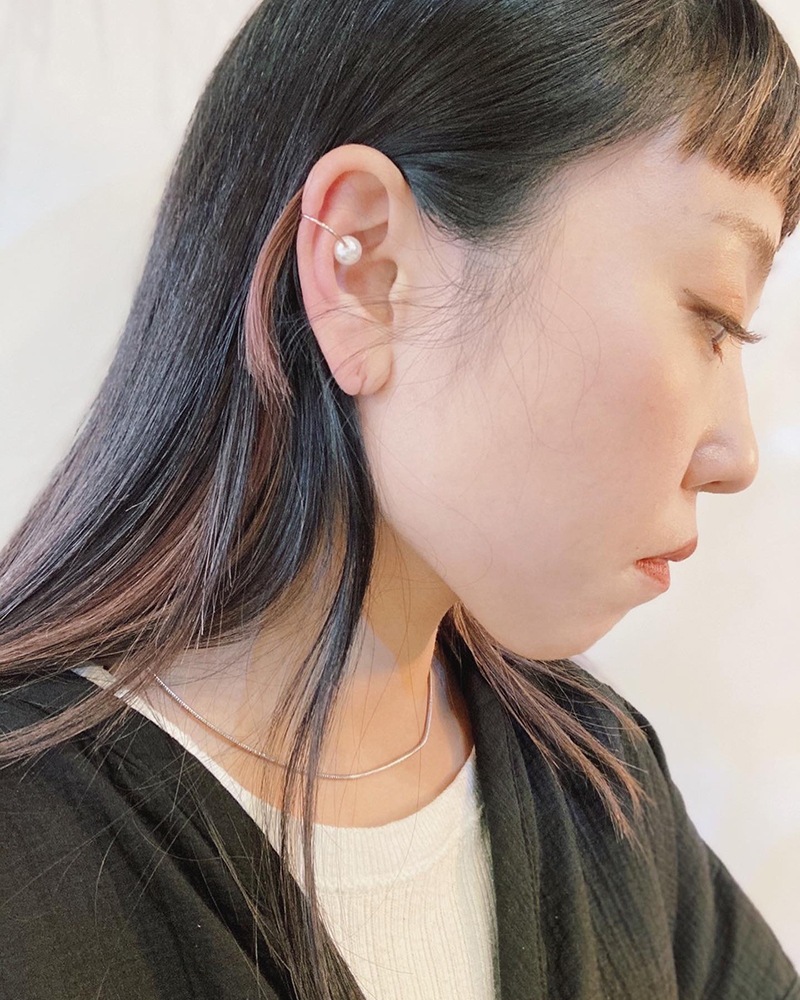 one pearl earcuff