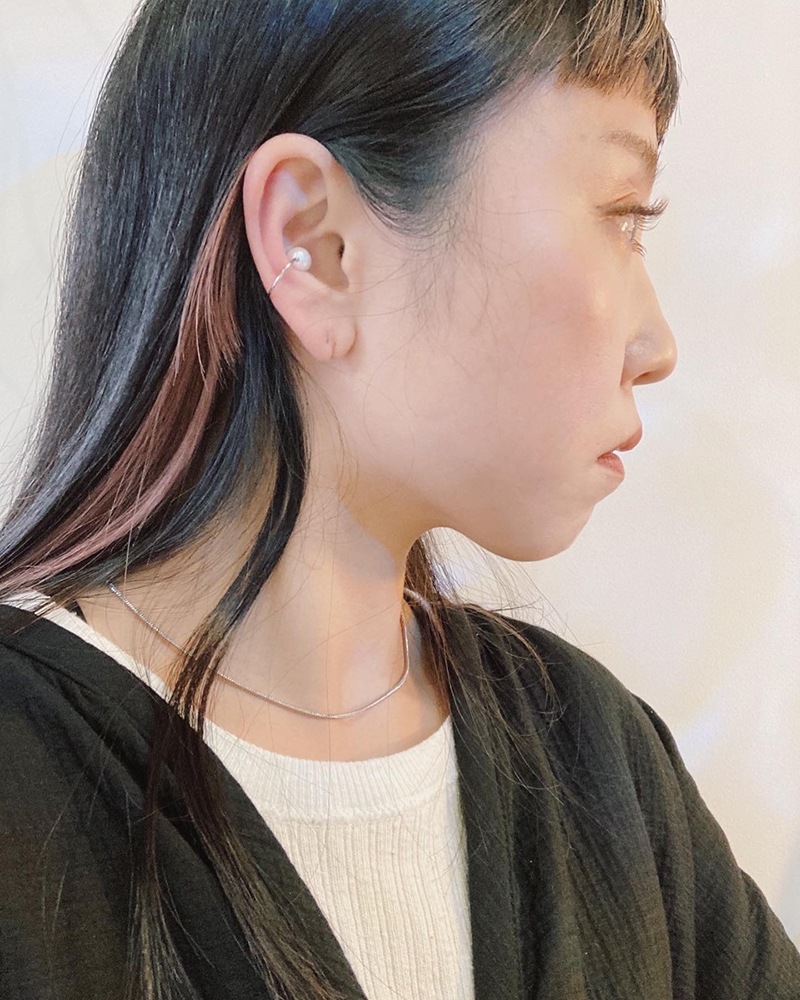 one pearl earcuff