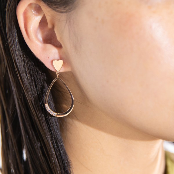 Heart drop pierce