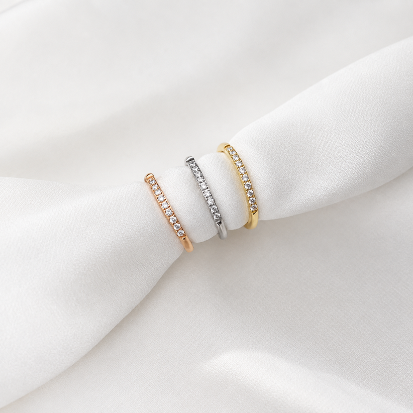 pure half eternity ring